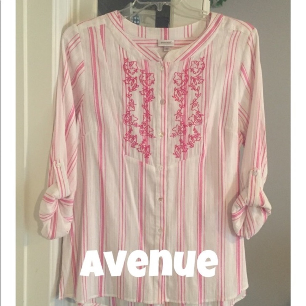 Avenue Tunic Beautiful Pink Embroidery 14/16